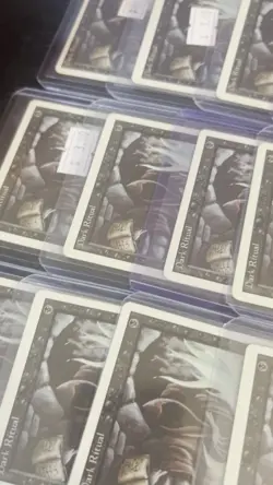 12x MTG Magic the Gathering Dark Ritual Revised Edition Playset LP Vintage Lot - Image 2