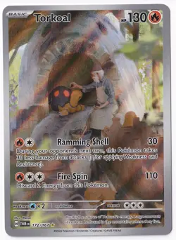 Torkoal 172/167 Illustration Rare Twilight Masquerade Pokemon Near Mint - Image 1
