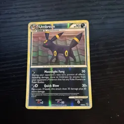 Pokemon TCG Umbreon 10/90 Undaunted Reverse Holo Rare Card LP - Image 1