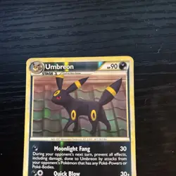 Pokemon TCG Umbreon 10/90 Undaunted Reverse Holo Rare Card LP - Image 2