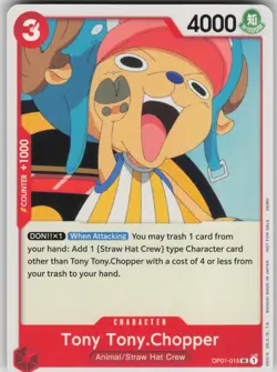 One Piece TCG Tony Tony.Chopper (015) UC One Piece Demo Deck Cards OP01-015 - Image 1