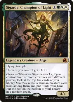 Sigarda, Champion of Light FOIL #240 | MID Innistrad: Midnight Hunt | MTG - Image 1
