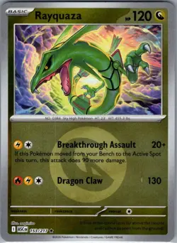 Rayquaza (Energy Symbol) 153/217 Reverse Holo Ascended Heroes - Pokemon - NM - Image 1