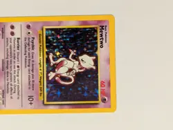Pokemon TCG Mewtwo Base Set 10 / 102 Rare Holo Unlimited NM - Image 5