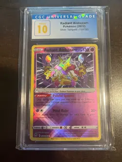 Pokemon Radiant Alakazam Silver Tempest 59/195 CGC 10 Pristine RARE - Image 1