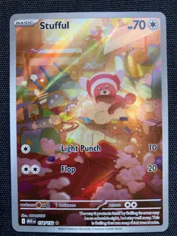 2025 Pokemon TCG Mega Evolution #154/132 Stufful IR (see photos and description) - Image 1