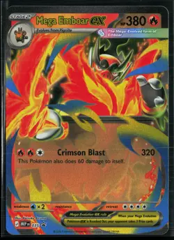 Mega Emboar ex 035 ME: Mega Evolution Promo Promo Holo Pokemon - Image 1