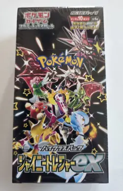 Pokemon TCG Shiny Treasure ex Booster Box Japan High Class Pack Sealed Shrink - Image 1