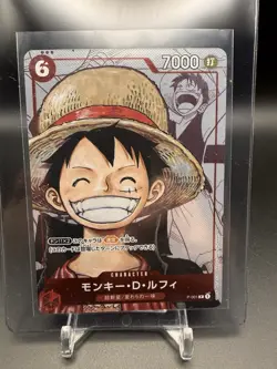Monkey D Luffy P-001 25th Anniversary Edition Promo ONE PIECE Card Japanese NM - Image 1