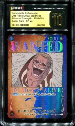 PRISTINE CGC 10 Donquixote Doflamingo ST03-009 Pillars of Strength Super Rare 20 - Image 1