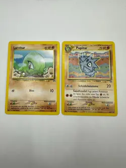 Pokemon Karte TCG Pupitar 45+57/75 Neo Discovery no Holo Vintage Deutsch LP - Image 1