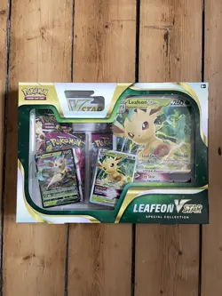 Pokemon Leafeon VSTAR Special Collection Box - Sealed - Promo + 4 Boosters UK - Image 1