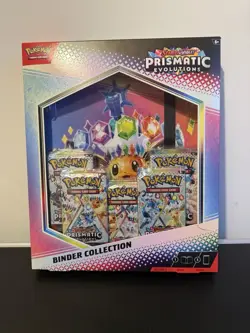 Pokemon TCG Scarlet & Violet Prismatic Evolutions Binder Collection Box Sealed - Image 1