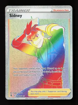 Sidney 279/264 Rainbow Rare Fusion Strike Pokemon Near Mint - Image 1