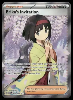 Pokemon Cards Erika's Invitation 196/165 151 Ultra Rare NM - Image 1