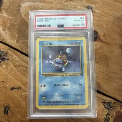 2000 Pokemon Team Rocket Squirtle #68 PSA 10 GEM MINT - Image 1