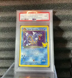 2021 POKEMON CELEBRATIONS CLASSIC COLLECTION #8 DARK GYARADOS-HOLO PSA 9 - Image 1