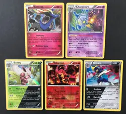 55 X Steam Siege Pokemon Cards Holo Rare Xerneas Shiftry Volcanion Bisharp LP-NM - Image 2
