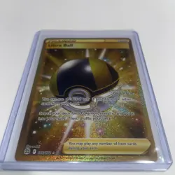 2022 Pokemon SWSH Brilliant Stars Ultra Ball Secret Rare 186/172 GOLD Holo Nm - Image 1