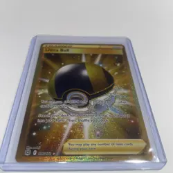 2022 Pokemon SWSH Brilliant Stars Ultra Ball Secret Rare 186/172 GOLD Holo Nm - Image 3