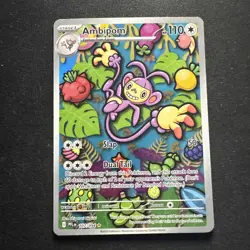 Ambipom Near Mint 107/094 Me02: Phantasmal Flames Illustration Rare Pokemon TCG - Image 1