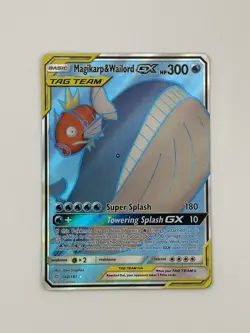 MAGIKARP & WAILORD GX 160/181 ULTRA RARE TEAM UP POKEMON - Image 1