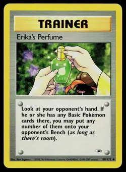 Pokemon Card Gym Heroes Erika's Perfume 110/132 Unlimited Uncommon - Image 1