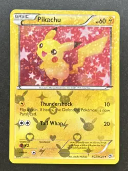 Pokemon TCG Card - Pikachu - Reverse Holo - Legendary Treasures RC7/RC25 - LP - Image 1