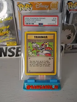 PSA 9 Computer Error #16 Wizards Black Star Promo MINT Card 2000 Trainer - Image 1