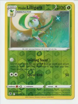 Hisuian Lilligant 010/195 - Silver Tempest - Reverse Holo - Pokemon TCG - NM - Image 1