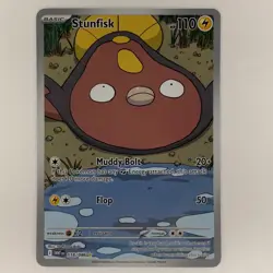 Stunfisk 118/086 Sv: White Flare Illustration Rare Pokemon TCG Card Near Mint NM - Image 1