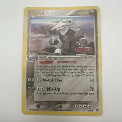 2007 Pokemon, EX Power Keepers Stamped Aggron, Reverse Holo #1/108, HP - Image 2