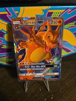 Pokemon TCG Charizard GX SM Black Star Promo Holo Card SM211 - Image 1