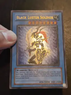 Yu-Gi-Oh! ULTRA RARE CARD BLACK LUSTER SOLDIER + RITUAL SYE-024 NM/VLP - Image 3