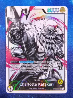 One Piece TCG Charlotte Katakuri OP03-099 Alternate Art Leader English - Image 1