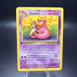 Pokemon Card Fossil 1st Edition Slowbro 43/62 1st Edition Uncommon - NM -j - Image 1