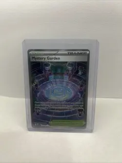 Pokemon TCG Mystery Garden Stadium Trainer Holo Card Mega Evolution 172/132 - Image 1
