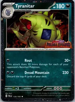 Tyranitar (Paldea Evolved Stamp) Promo Miscellaneous Cards & Products 135/193 NM - Image 1