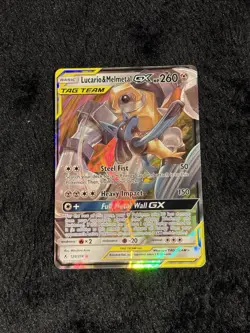 🔥🔥🔥 Lucario and Melmetal GX SM Unbroken Bonds Card 120/214 Tag Team NM/LP - Image 1