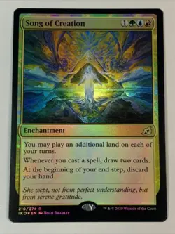 mtg magic song of creation FOIL ENGLISH FRENCH chant de la creation 4 available - Image 1