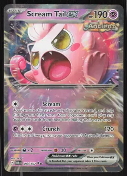 Pokemon TCG SV: Twilight Masquerade #094/167 Scream Tail EX NM - Image 1