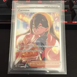 Pokemon TCG Carmine Holo Card 217/167 Twilight Masquerade - Image 1