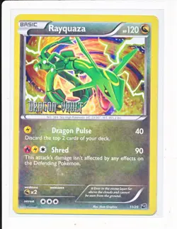 Pokemon Dragon Vault Blister Exclusives - Rayquaza 11/20 Stamped HOLO - Image 1
