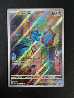 Bronzor - 170/162 - Illustration Rare Temporal Forces (NM) Pokemon - Image 1