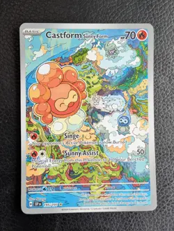 Castform Sunny Form - 195/191 Surging Sparks (Pokemon) Illustration Rare - Image 1