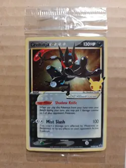 Pokemon TCG Greninja Gold Star SWSH144 - Celebrations Gold Star Promo - Sealed - Image 1