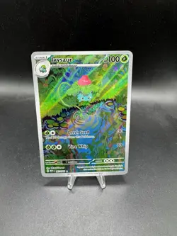 Pokemon TCG Ivysaur 167/165 Scarlet & Violet 151 Illustration Rare - Image 1