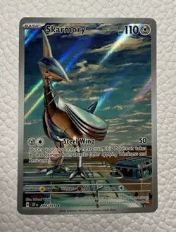 Skarmory SV08 Surging Sparks 209/191 Illustration Rare Holo - Image 1