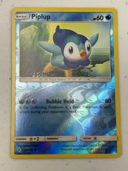 Piplup 54/236 Common Reverse Holo SM - Cosmic Eclipse Pokemon TCG NM - Image 1