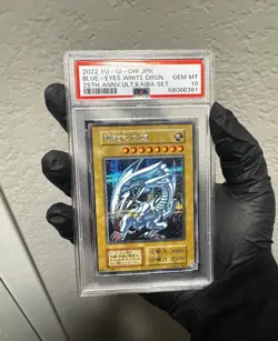 PSA 10 Blue Eyes White Dragon Kaiba 25th Anniversary Yu-gi-oh Japanese - Image 1